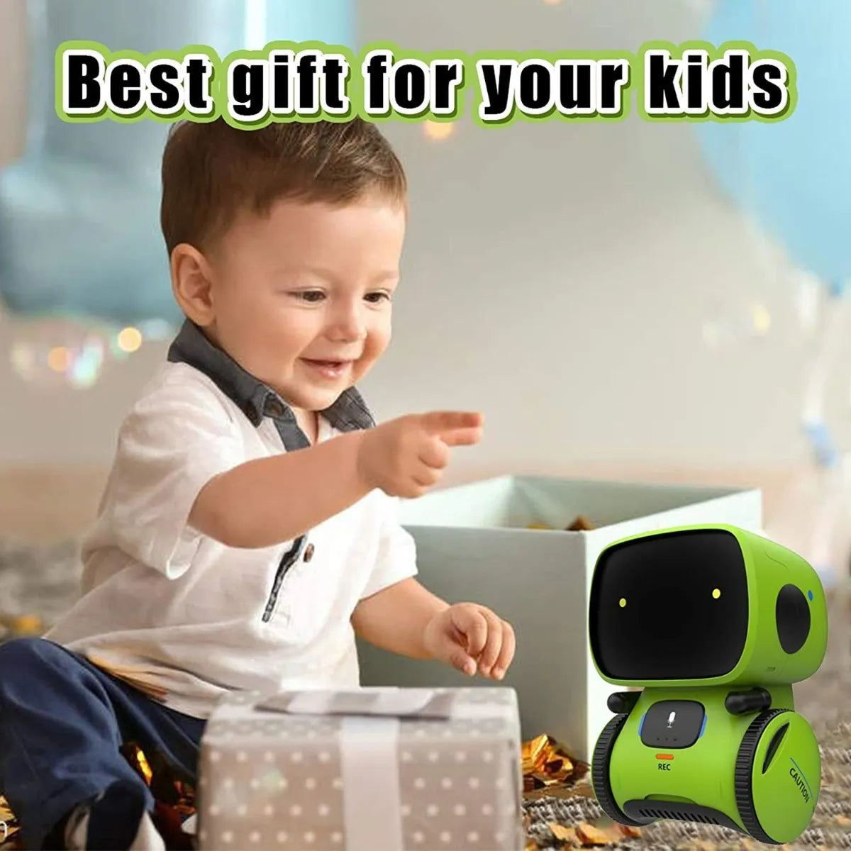 Robot Niños Gilobaby Sensor Controlado Por Voz Inteligente Diversión Interactiva