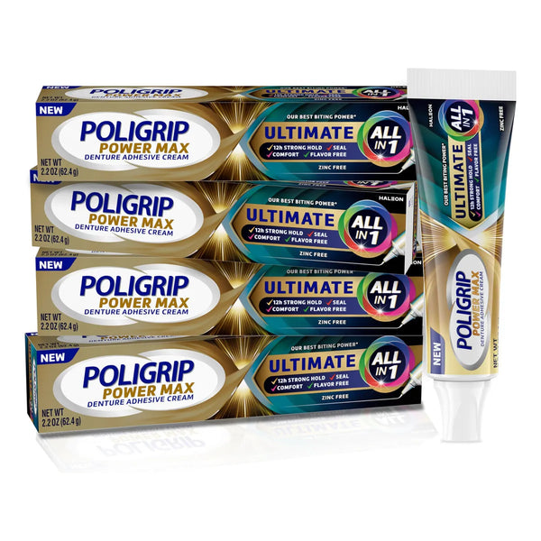 Crema Adhesiva Power Max Para Dentaduras Postizas Sin Zinc Fijacion Duradera Y Segura