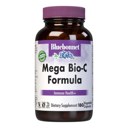 Vitamina C Tamponada Alta Potencia 750 Mg 180 Cápsulas Veganas Bluebonnet