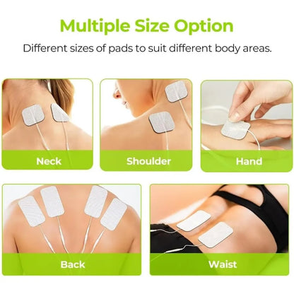 Kit Masajeador Tens Auvon Con 36 Electrodos Alivia Dolores Musculares