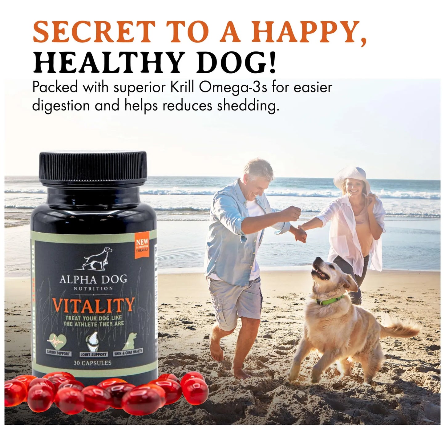 Aceite De Krill Para Perros Vitality By Reduce Alergias Picazon Y Cuida Articulaciones