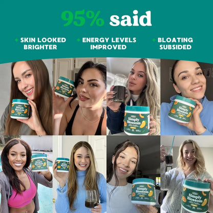 Polvo Verde Superalimento Con Colageno Y Probióticos Para Mujeres Simply Blossom Nutrition