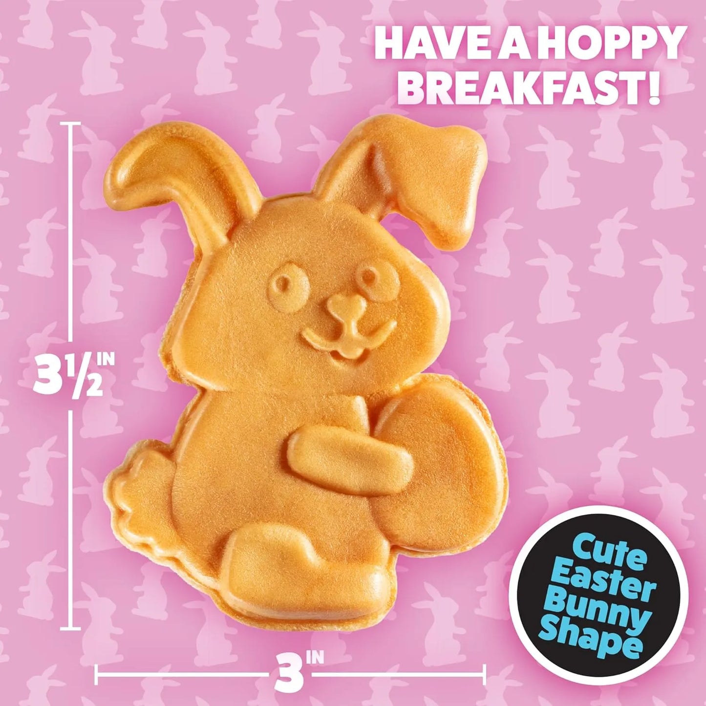 Mini Waflera Conejo Pascua Desayunos Magicos Facil Limpieza
