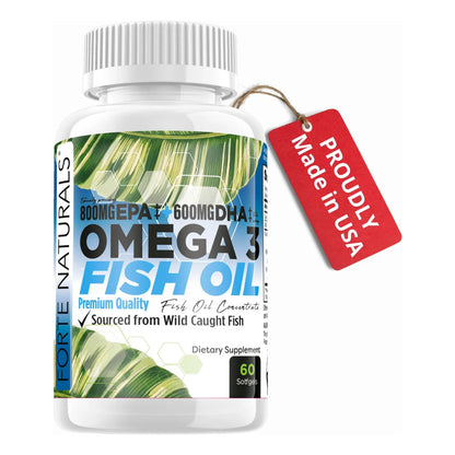 Aceite De Pescado Omega 3 2000 Mg Alta Potencia 800 Mg Epa 600 Mg Dha Suplemento Cardiovascular