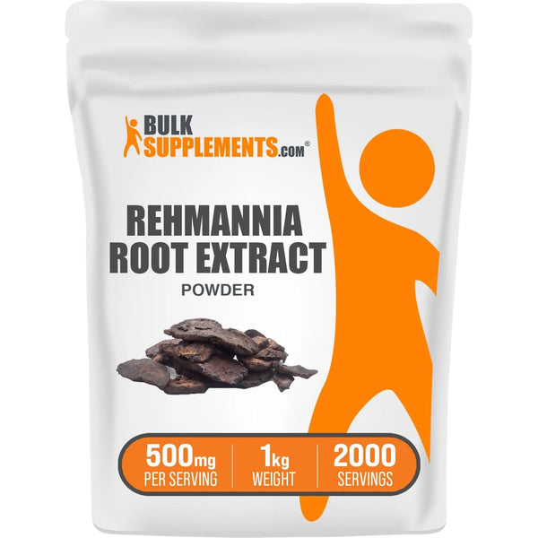 Extracto De Raíz De Rehmannia Glutinosa En Polvo 500 Mg Suplemento Natural Sin Gluten