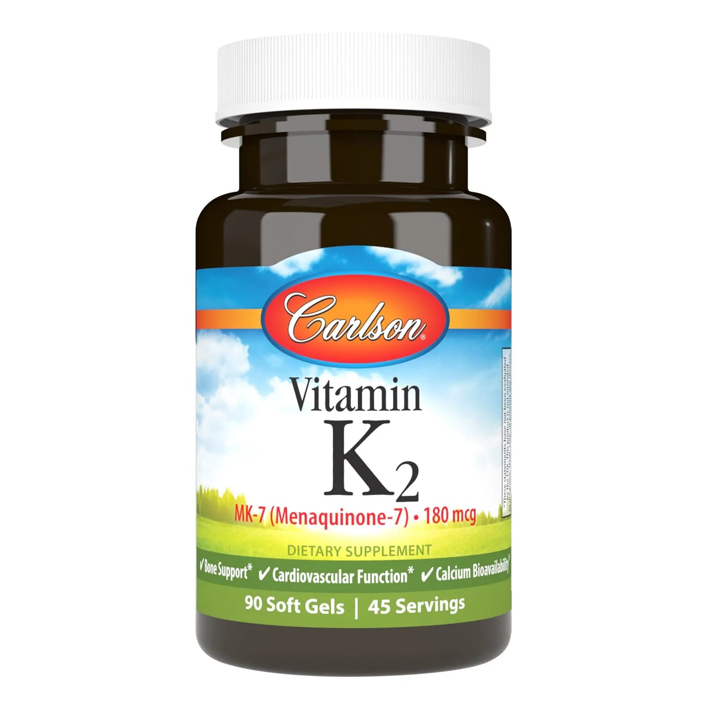 Vitamina K2 MK-7 180 Mcg Soporte Óseo 90 Cápsulas Blandas MenaQ7
