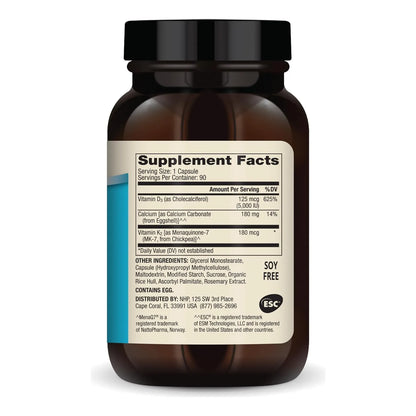 Calcio Con Vitaminas D3 K2 90 Capsulas Dr Mercola Salud Osea Y Cardiovascular