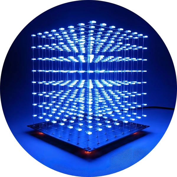 Kit De Luz Led 3D Icubesmart Para Bricolaje 31x31x31 Educativo Y Divertido