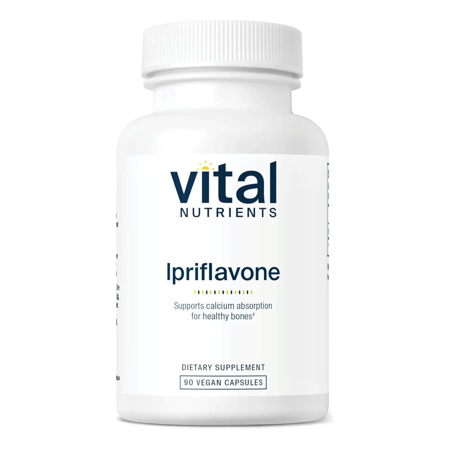 Ipriflavona 600mg Vital Nutrients Apoyo Huesos Saludables Absorcion Calcio 90 Capsulas