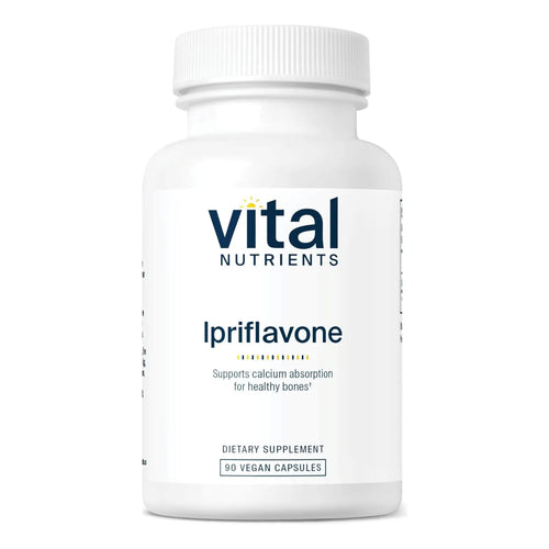 Ipriflavona 600mg Vital Nutrients Apoyo Huesos Saludables Absorcion Calcio 90 Capsulas