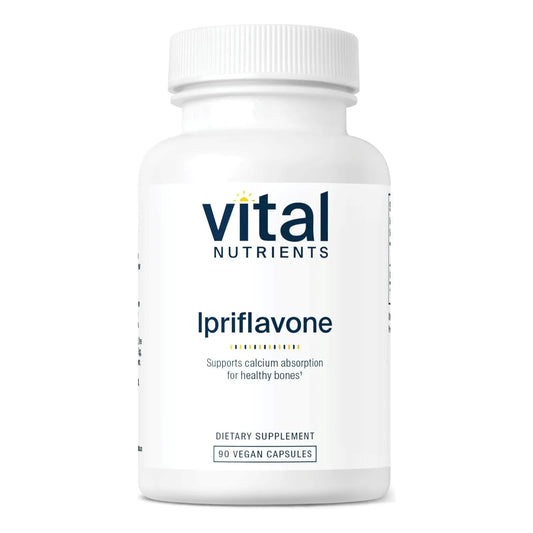 Ipriflavona 600mg Vital Nutrients Apoyo Huesos Saludables Absorcion Calcio 90 Capsulas