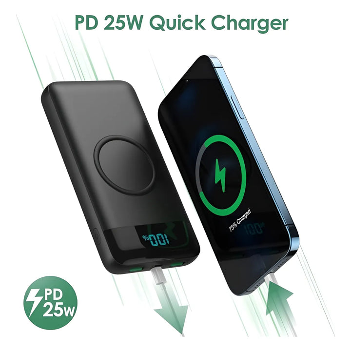 Cargador Portátil Fochew 30800mah Wireless Pd Qc 4.0 - Imagen 6
