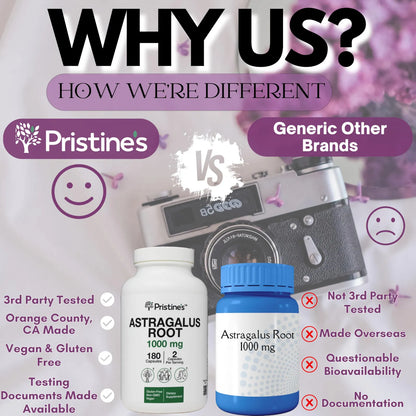 Capsulas De Raiz De Astragalo 1000 Mg Apoyo Inmunologico Salud Cardiaca Y Pulmonar