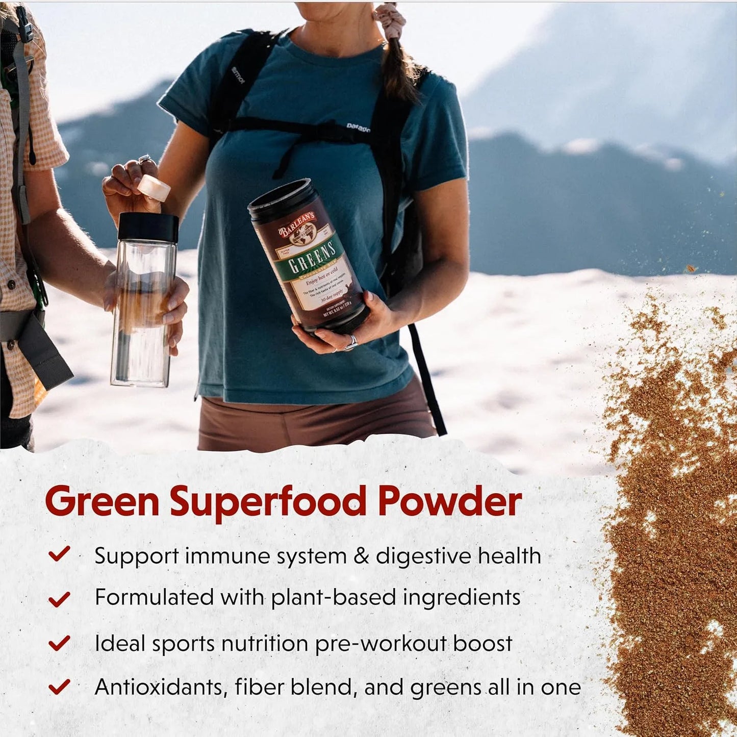 Polvo De Verduras De Chocolate Barleans Superalimento Nutritivo Y Delicioso