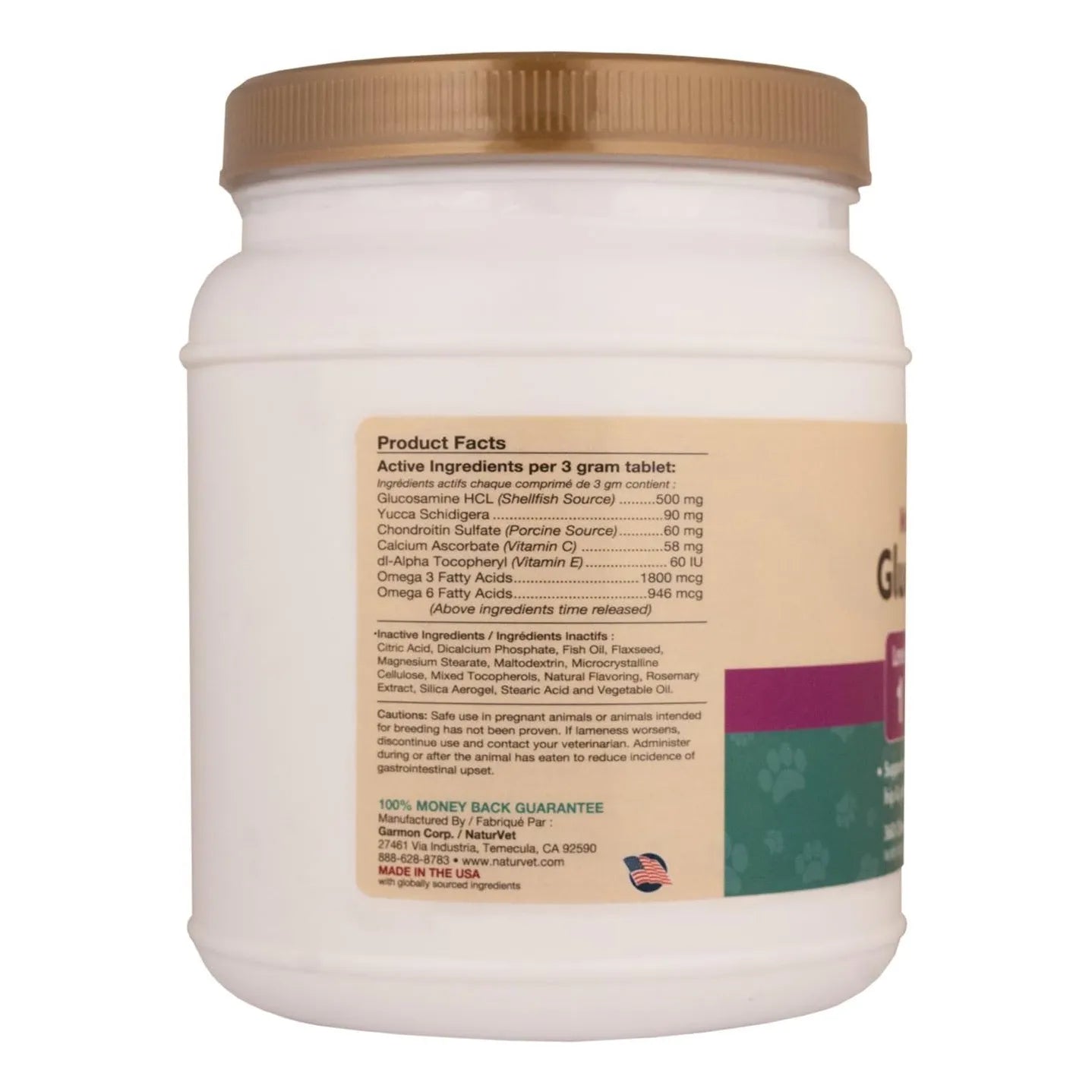 Tabletas Glucosamina Condroitina Para Perros 360 Unidades Salud Articular