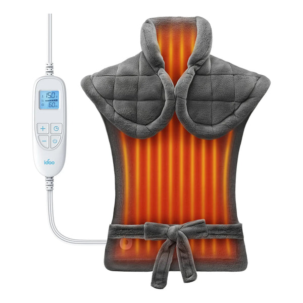 Almohadilla Termica Electrica Para Cuello Hombros Y Espalda Alivio Profesional