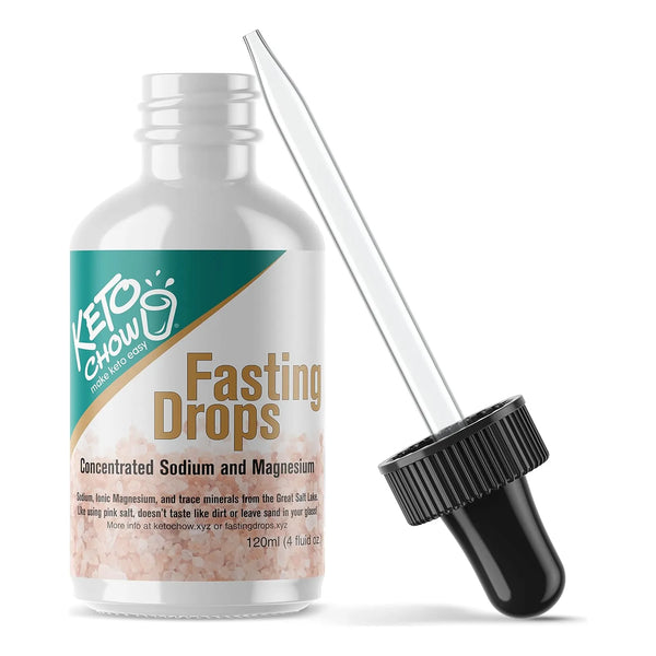 Gotas De Ayuno Ionico De Sodio Y Magnesio Reabastecedor De Electrolitos Keto Chow 4.1 Fl Oz