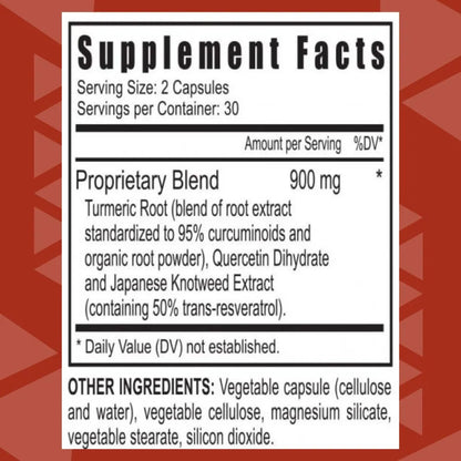 Cell Shield RTQ Curcumina Quercetina Knotweed Japonés Antioxidante 60 Cápsulas