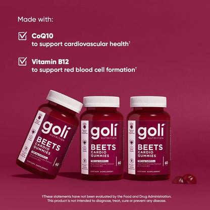 Gomitas Cardiovasculares De Remolacha 60 Unidades 100 Mg Coq10 Veganas Sin Gluten