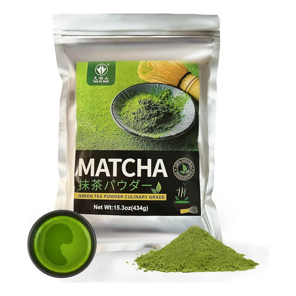 Polvo De Té Verde Matcha 434 Gramos Para Lattes Cocina Reposteria