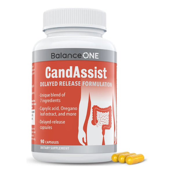 CandAssist Balance De Flora Intestinal Capsulas Liberacion Retardada Vegano Sin OMG