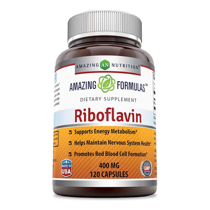 Suplemento De Riboflavina 400mg Promueve Sangre Saludable Y Energía
