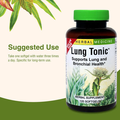 Tónico Pulmonar Con Gordolobo Marzo Y Grindelia 120 Cápsulas Suplemento Bronquial