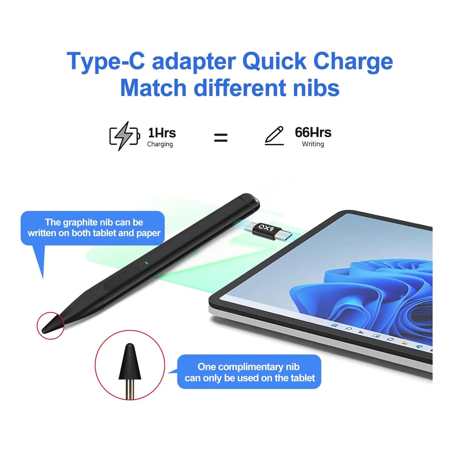 Lápiz Slim Pen 2 Para Microsoft Surface Con 4096 Niveles De Presión Y Diseño Premium