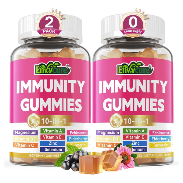 Gomitas Multivitamínicas Bayas De Saúco Equinácea Cúrcuma Refuerzo Inmunológico