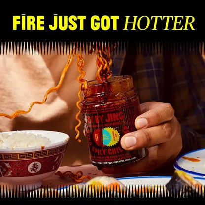 Salsa De Aceite De Chile Picante Crujiente Flybyjing Xtra Intenso Sabor Y Textura Unica