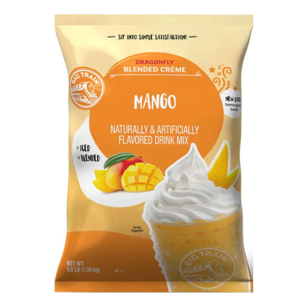 Big Train Dragonfly Mezcla De Bebida De Crema Mezclada De Mango 3.5 Libras Sabores Cafeteria En Casa