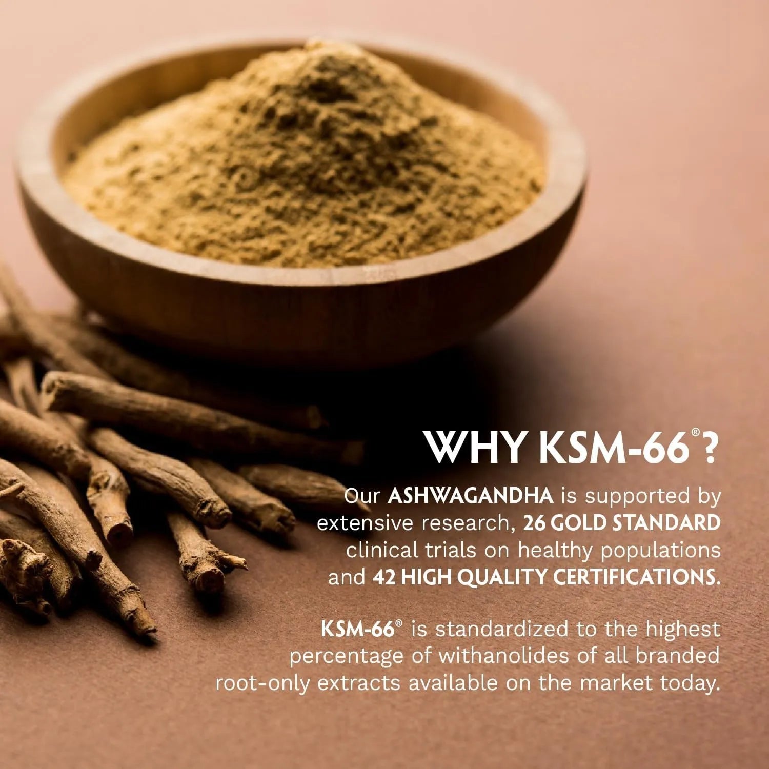 Ashwagandha Ksm66 Extracto Natural 90 Cápsulas Sin Sabor - Imagen 6