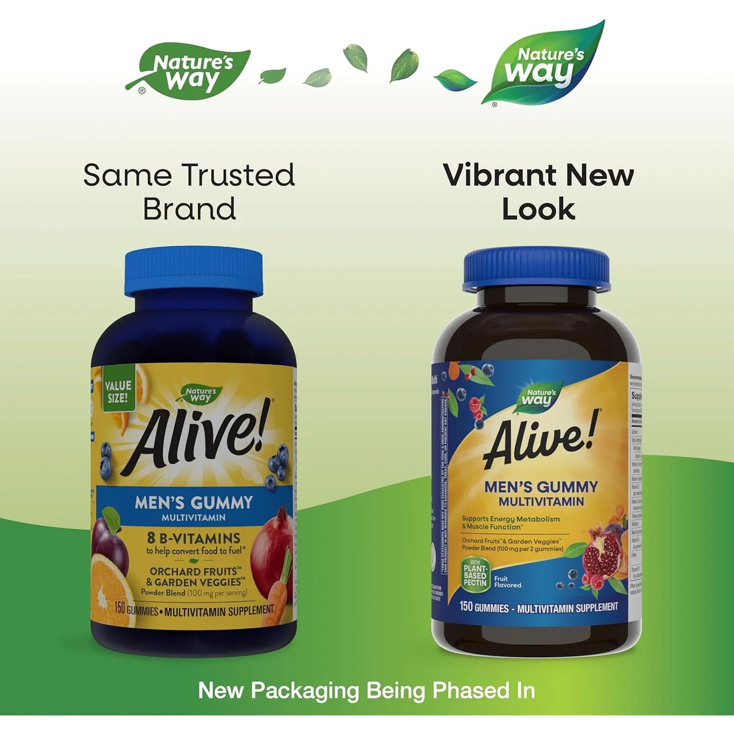 Multivitaminico Diario Gomitas Sabor Frutas Para Hombres Nature's Way Alive 150 Gomitas