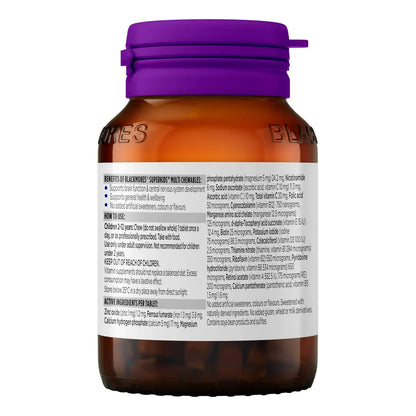 Multivitaminas Masticables Superkids Multi 60 Unidades Para Niños