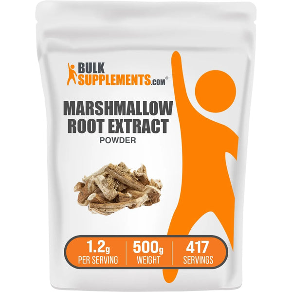 Extracto De Raíz De Malvavisco En Polvo 1200 Mg Suplemento Herbal Sin Gluten