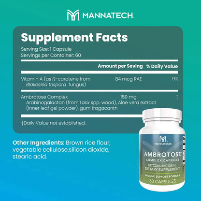Complejo Ambrotose 60 Cápsulas De Bienestar Celular Mannatech