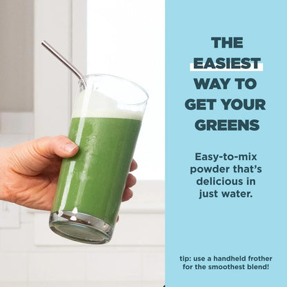 Super Greens Polvo Superalimento Orgánico Con Probióticos Espirulina Chlorella Matcha 14.1 Oz