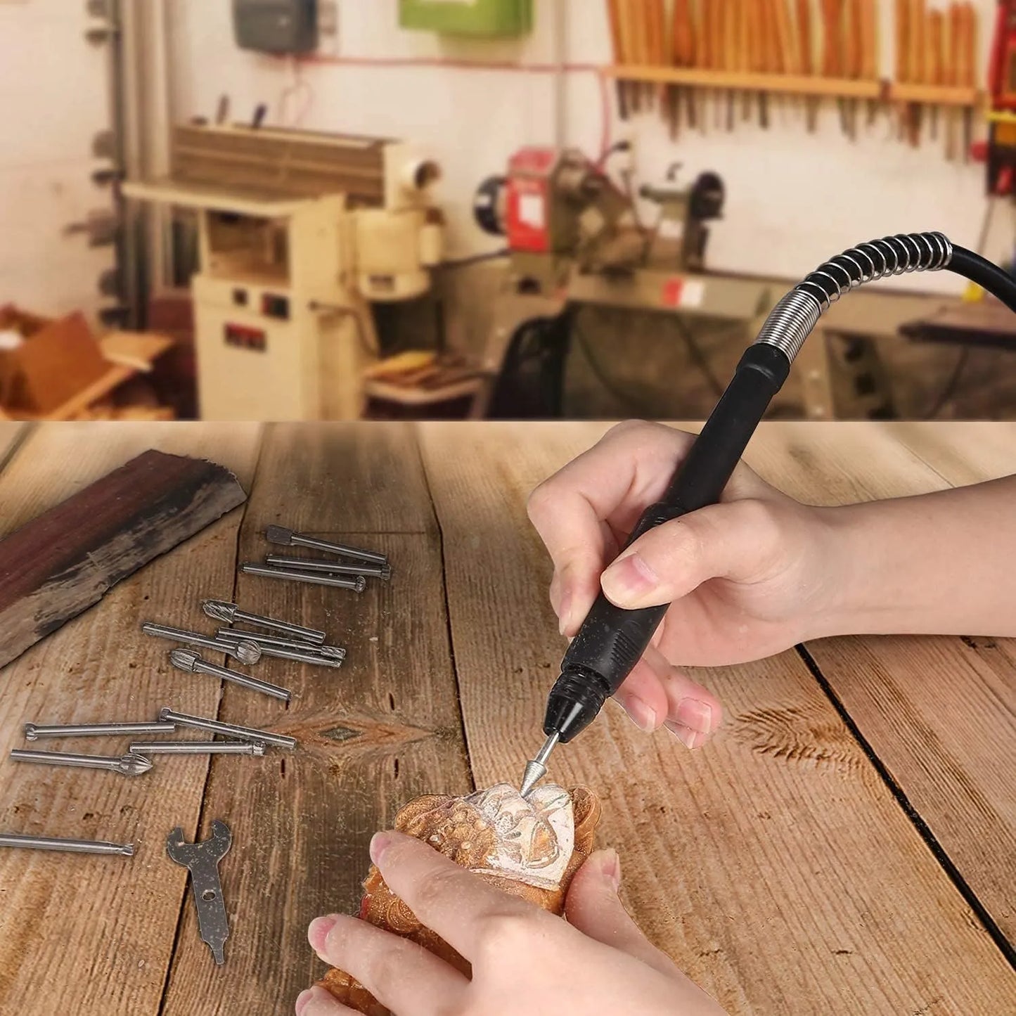 Minitaladro Electrico 140 Accesorios Velocidad Variable GOXAWEE Ideal Para Bricolaje