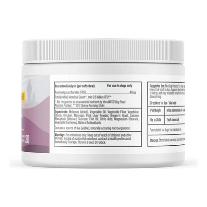 FloraPup Probiótico Para Perros Salud Intestinal Y Sistema Inmune 30 Unidades