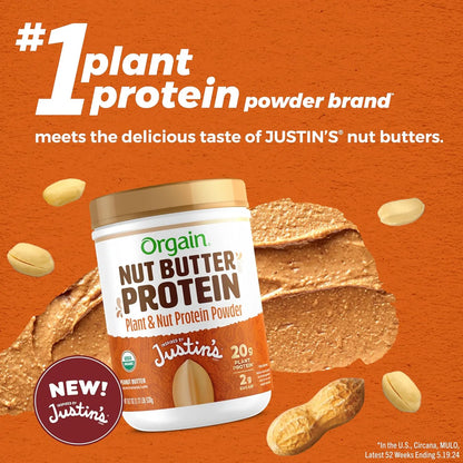 Proteína En Polvo Orgánica De Mantequilla De Nuez Vegana Sin Gluten