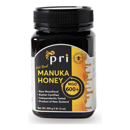 Miel De Manuka Monofloral Cruda MGO 600 500g Nueva Zelanda Beneficios Certificados