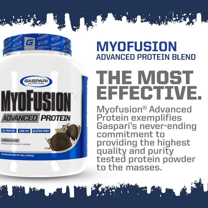 Proteína Myofusion Advanced Sabor Crema De Plátano 2 Lb Mezcla Premium Para Músculo