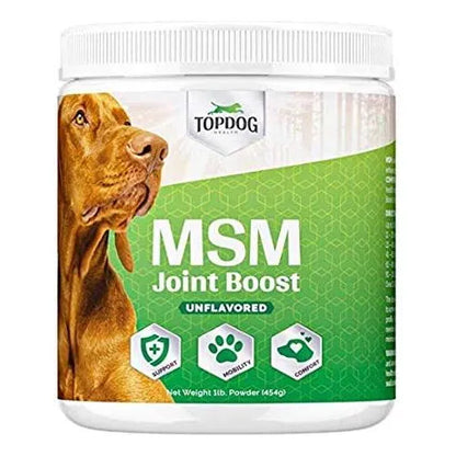 MSM Polvo Refuerzo Articulaciones Perros Movilidad Flexibilidad Antiinflamatorio Natural