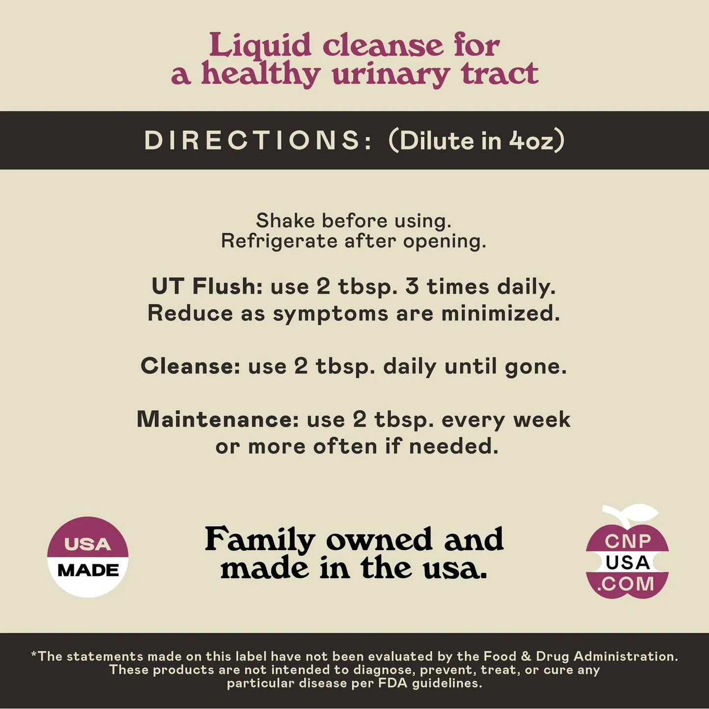 Suplemento Liquido Salud Urinaria Con Arandano Organico Y D Manosa 355ml