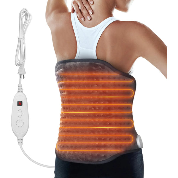 Almohadilla Termica Electrica Alivio Dolor Espalda Cuello Hombros Calambres Menstruales Talla Xl Ajustable