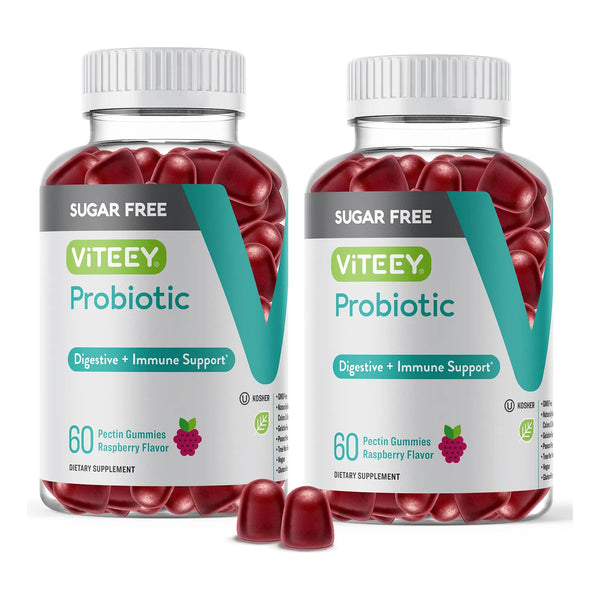 Gomitas Probióticas 2 Mil Millones UFC Sabor Frambuesa Salud Intestinal Veganas