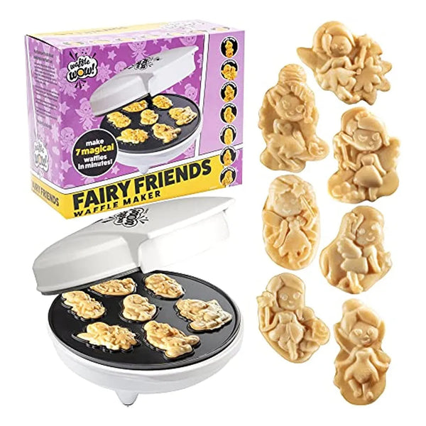 Waffle Maker De Hada Pequeña 7 Diseños Cocina Magica Facil Limpieza