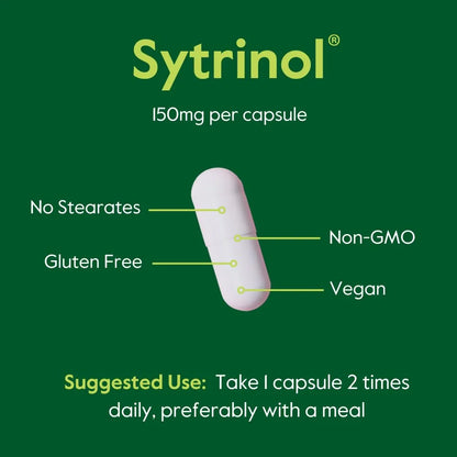 Sytrinol 150 Mg 120 Cápsulas Mezcla Natural De Extractos Cítricos Y Palma Vegano Sin OMG