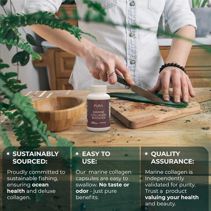 Suplemento De Colageno Marino Con Acido Hialuronico Aloe Vera Y Vitamina E Para Piel Cabello Y Uñas
