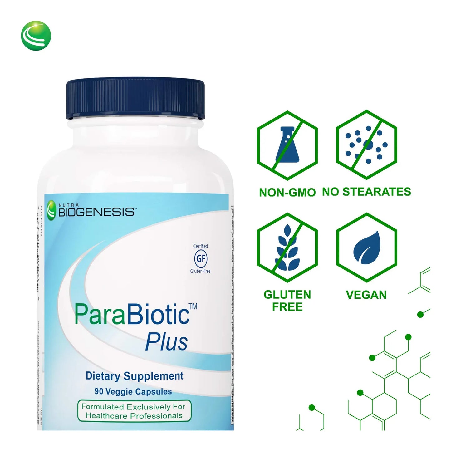 ParaBiotic Plus Cápsulas Neem Ajenjo Nogal Negro Para Microbioma Intestinal 90 Unidades